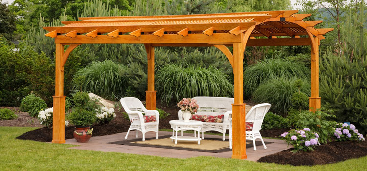 Cedar Wood Pergola Installation in South El Monte, CA